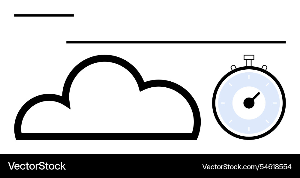 Cloud computing efficiency and real-time speed Cloud computing efficiency and real-time speed vector image