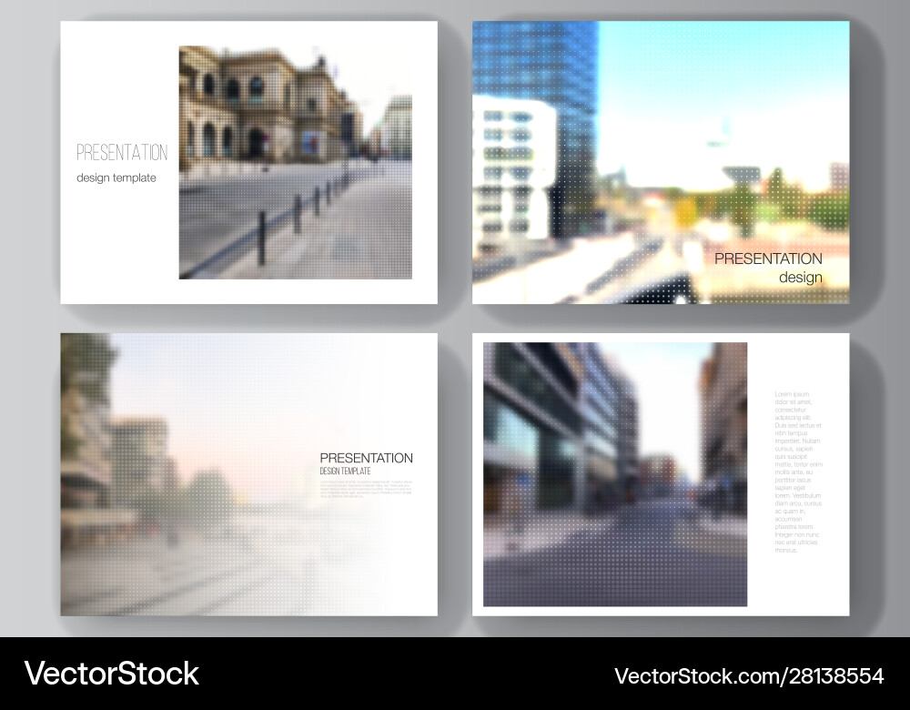 Presentation Slides Template Vector Image