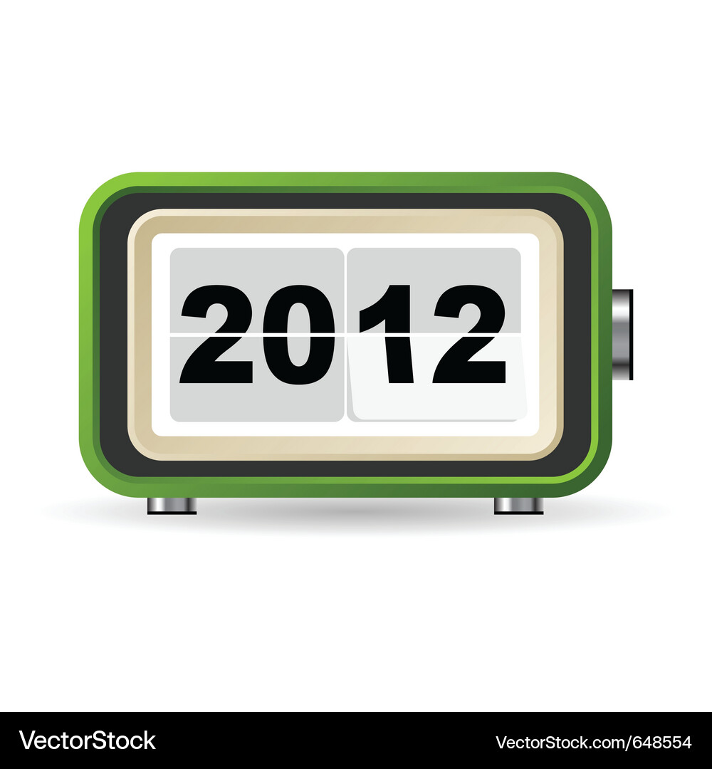 Retro clock Vector Image