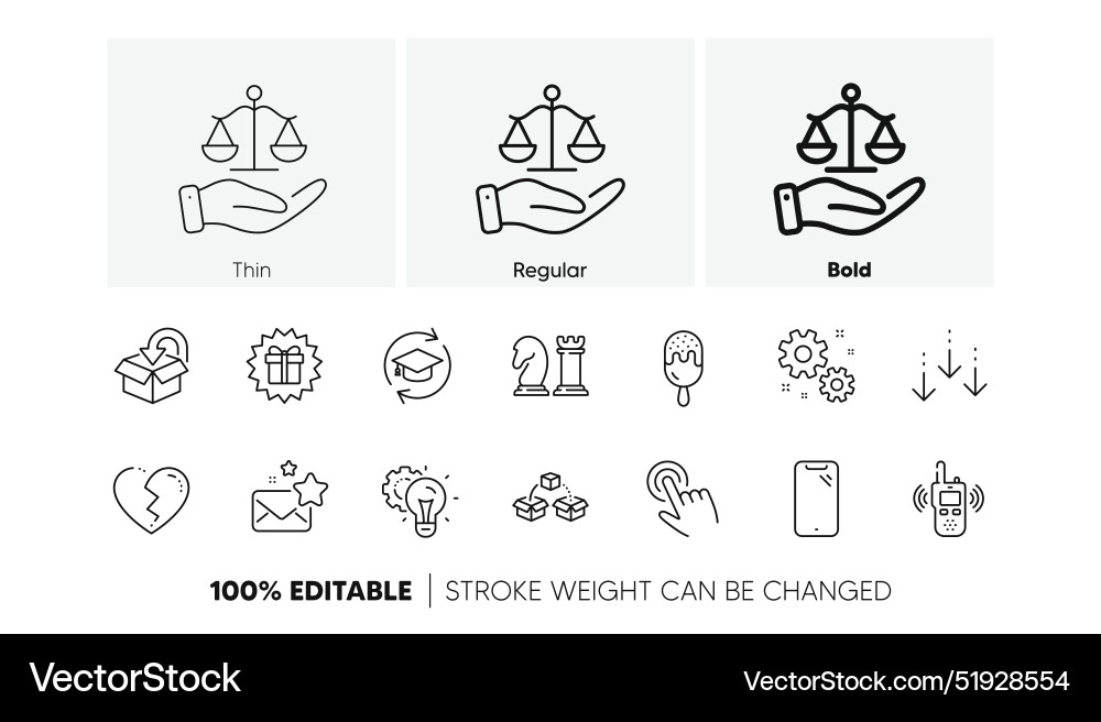 Smartphone cursor and return package line icons Smartphone cursor and return package line icons vector image
