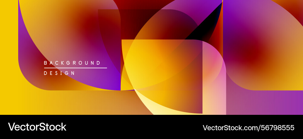 Abstract geometric shapes overlap creating Abstract geometric shapes overlap creating vector image