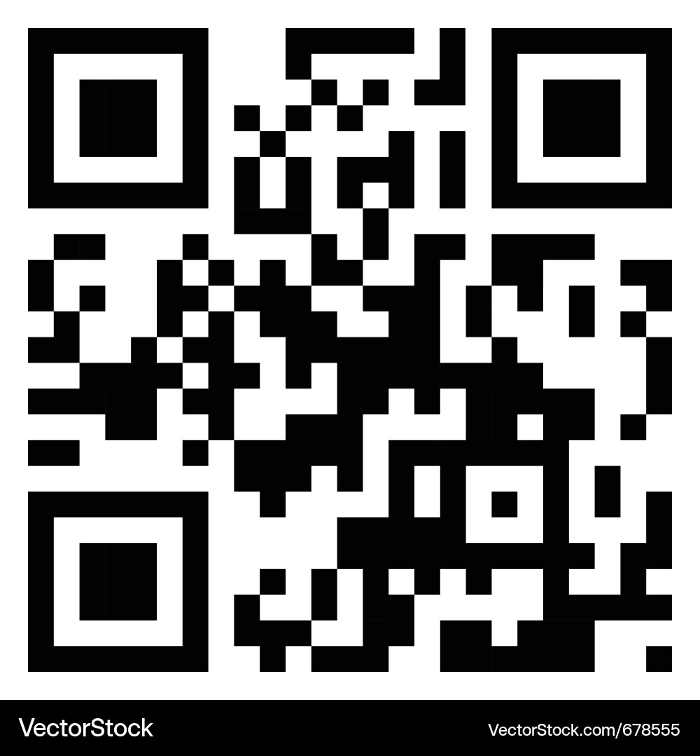 Christmas QR Code Vector Image