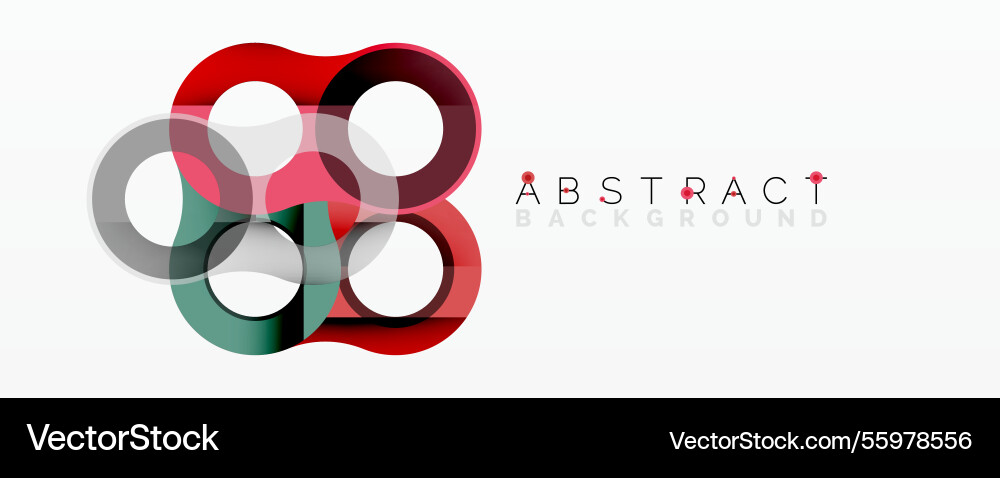 Abstract circle element composition with Vector Image