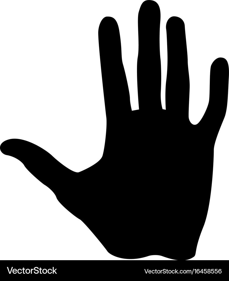 Isolated Hand Icon (16458556) – Royalty-Free Vector | VectorStock, image size:881x1080