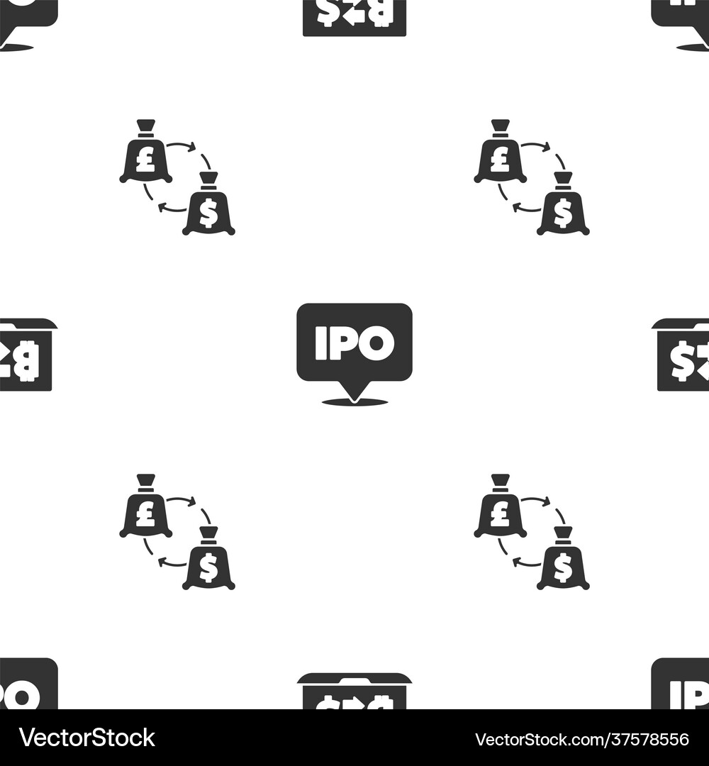 Set cryptocurrency exchange ipo and currency – Royalty-Free Vector |  VectorStock