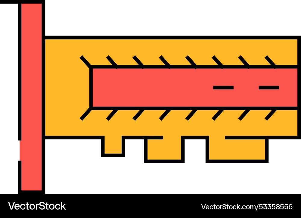 Ssd computer disk icon color Ssd computer disk icon color vector image