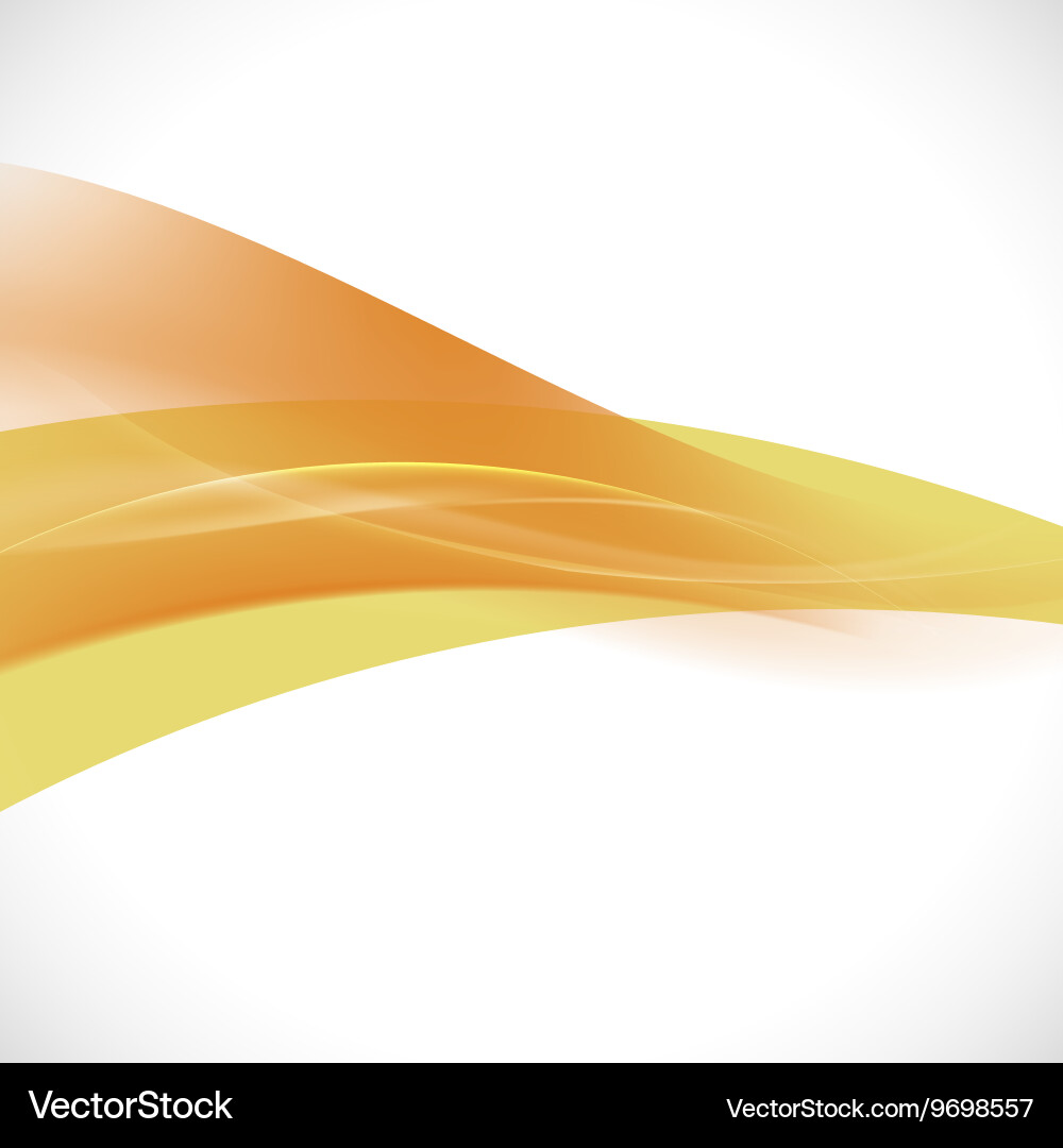 Abstract light lines orange curve background Vector Image