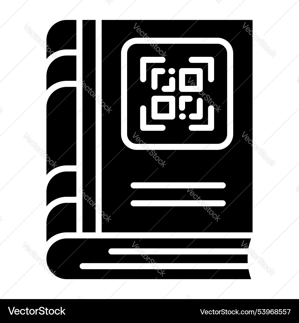 Design of qr code book modern and trendy style Vector Image