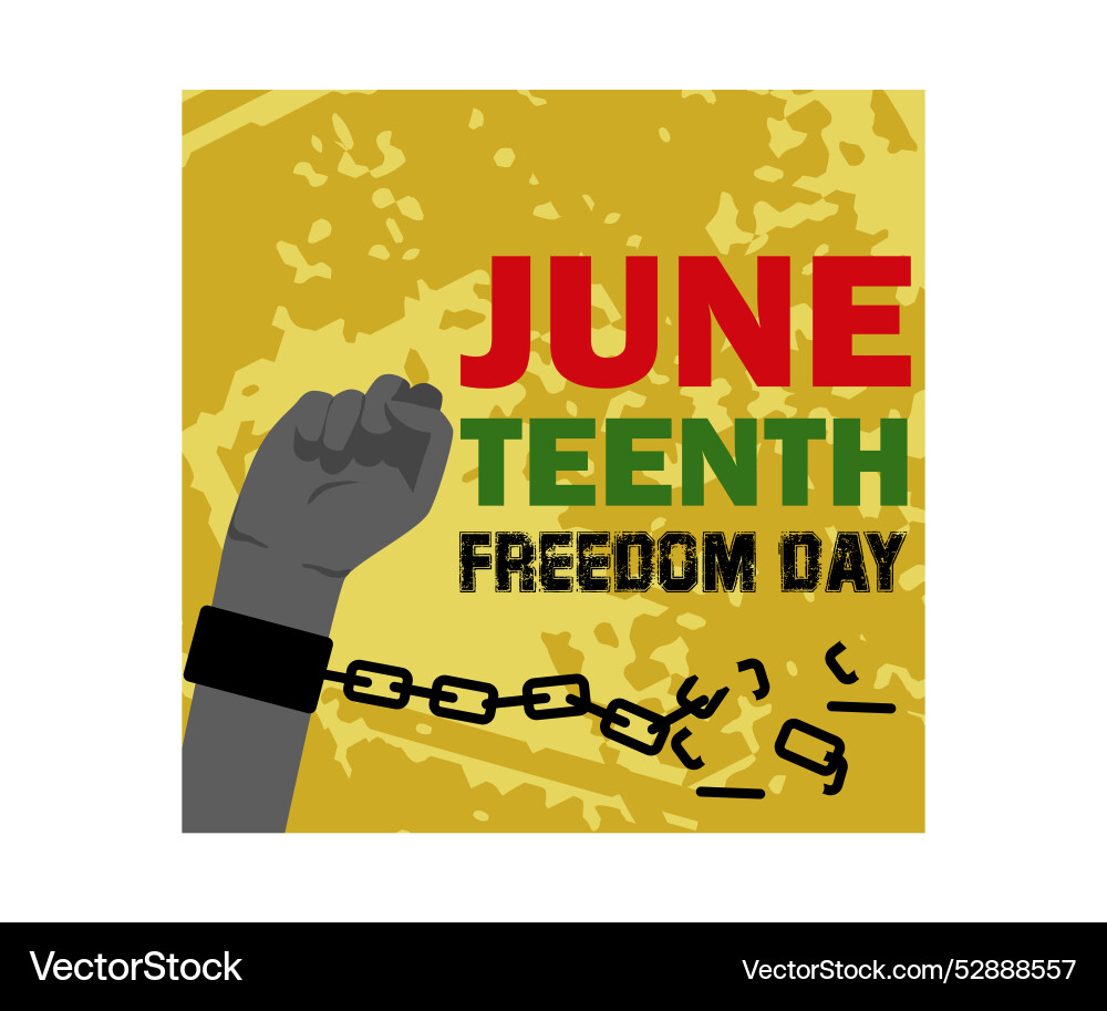 Hands clenched into fists with broken chains Vector Image