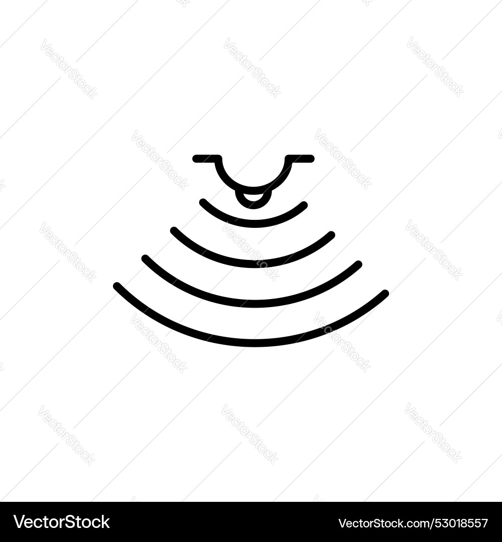 Sensor icon set security motion detector Sensor icon set security motion detector vector image