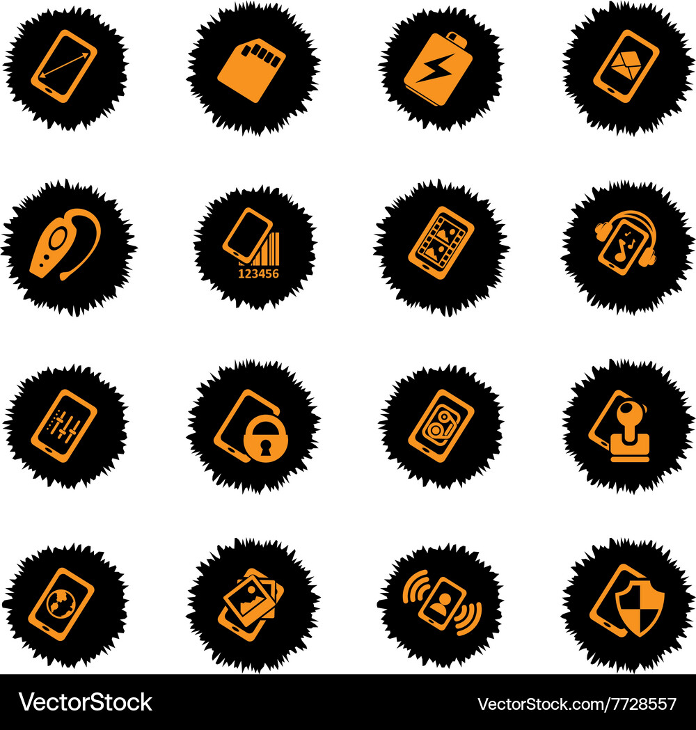 Smartphone specifications and functions Vector Image