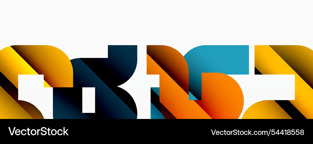 Abstract background colorful geometric curve Vector Image