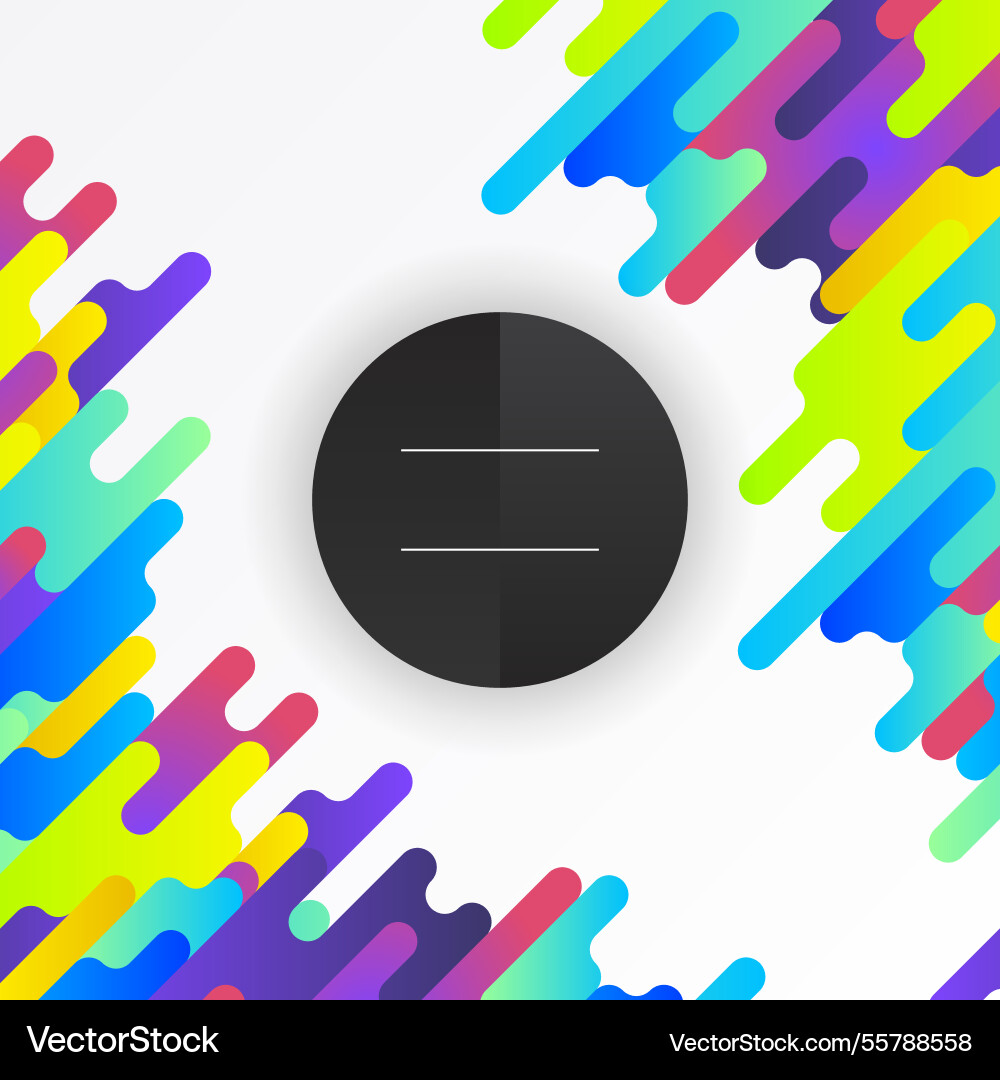 Abstract background with colorful rounded shapes Vector Image
