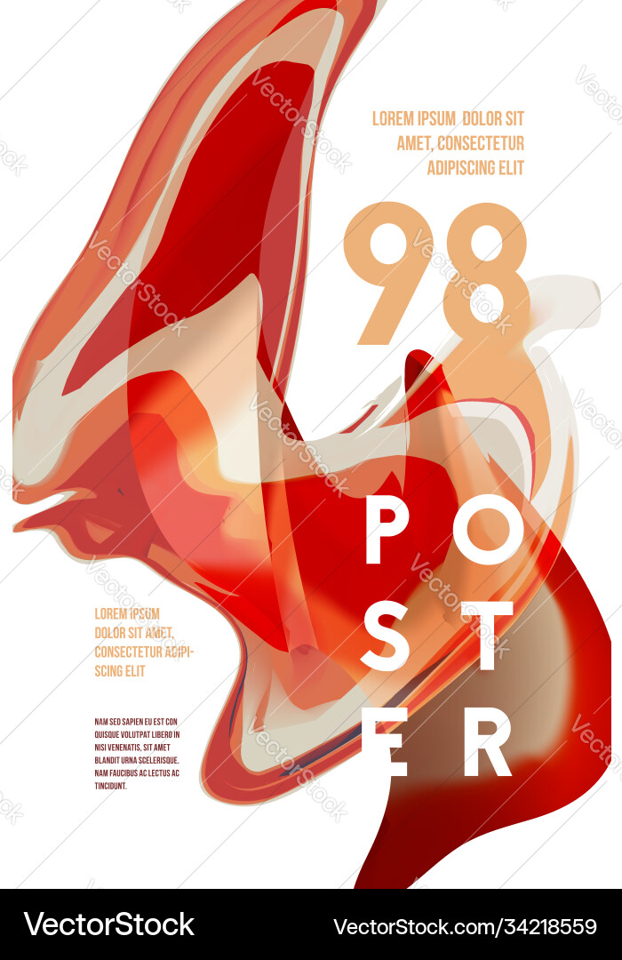 Abstract Fluid Color Splash Background vector image