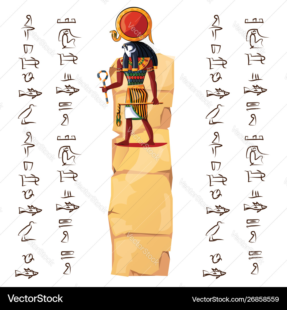 Altägypten papyrus Teil oder Steinsäule Altägypten papyrus Teil oder Steinsäule vektorbild