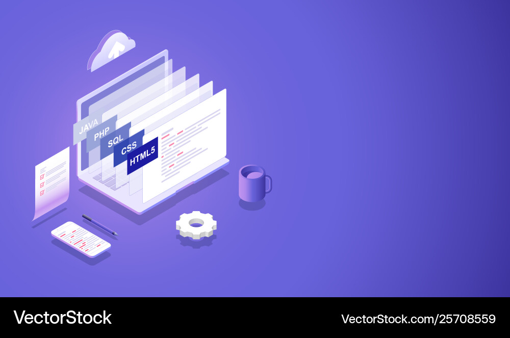 Processing software and programming Processing software and programming vector image