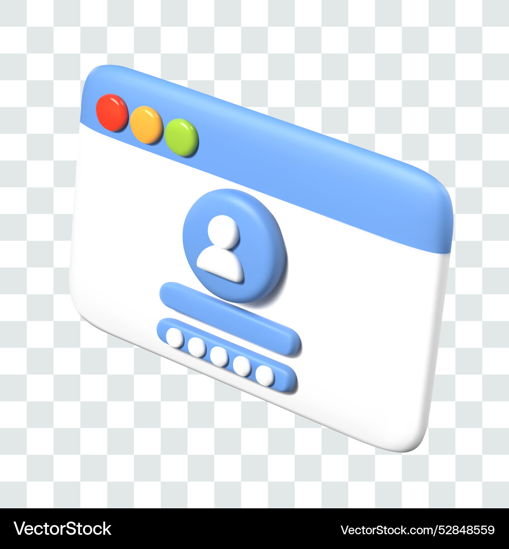 User account card with password field User account card with password field vector image