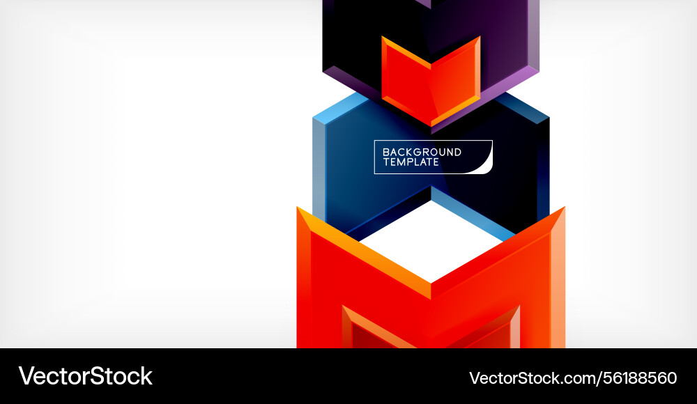 Abstract geometric design layers create depth Abstract geometric design layers create depth vector image