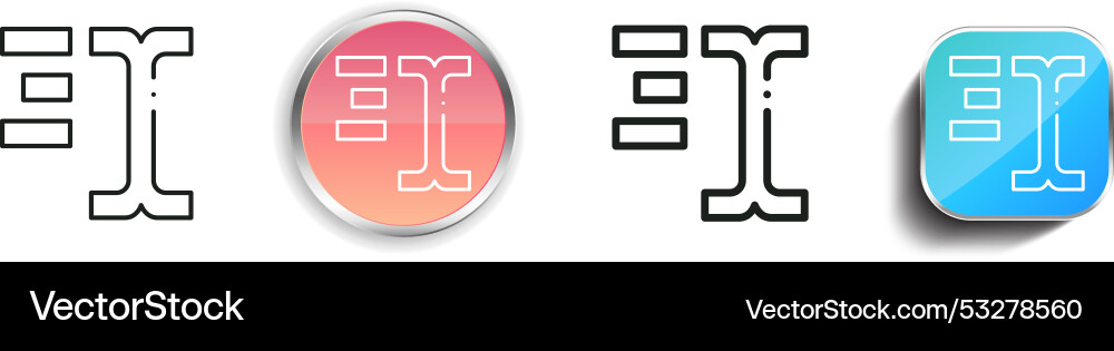 Cursor-Symbol dünne lineare regelmäßige und Schaltfläche Stil Cursor-Symbol dünne lineare regelmäßige und Schaltfläche Stil vektorbild