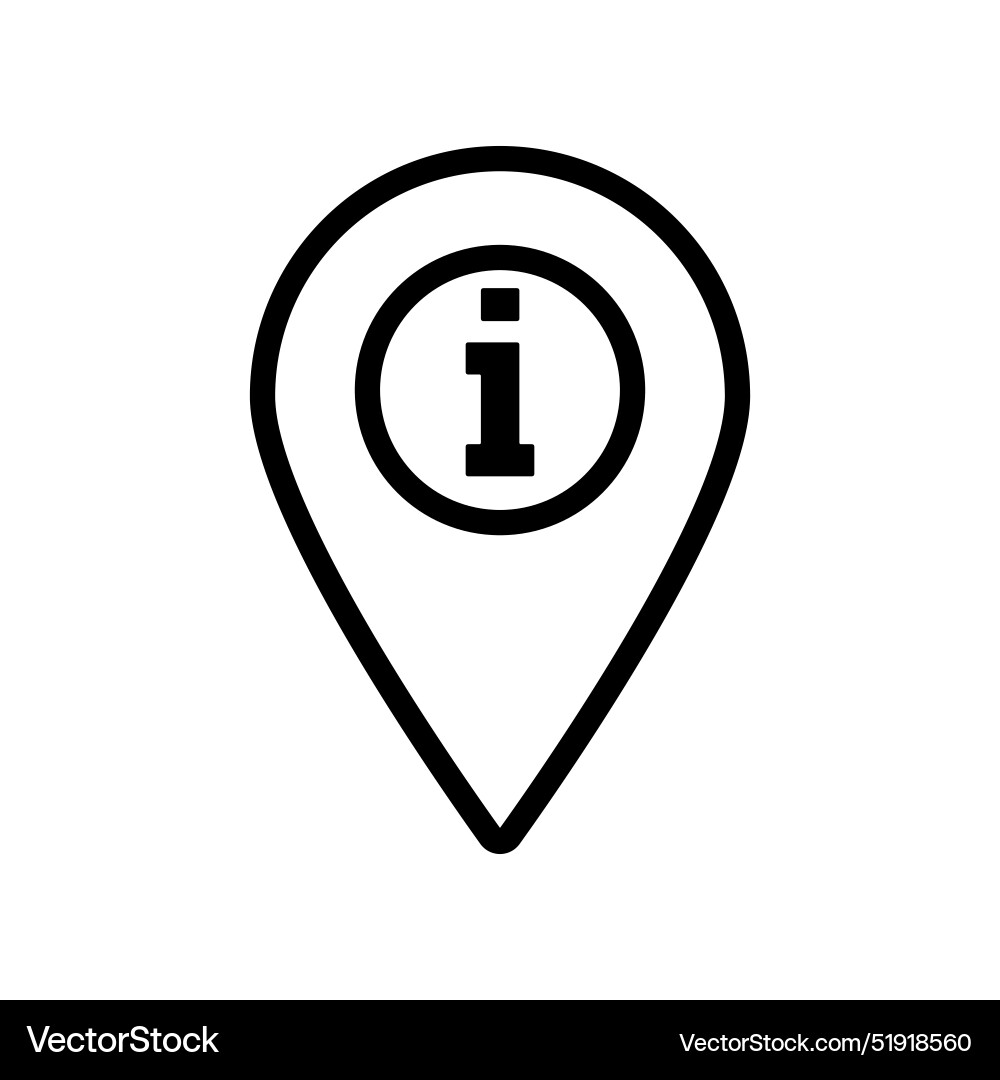 Kartenzeiger mit Informations-Icon-Umriss-Set Kartenzeiger mit Informations-Icon-Umriss-Set vektorbild