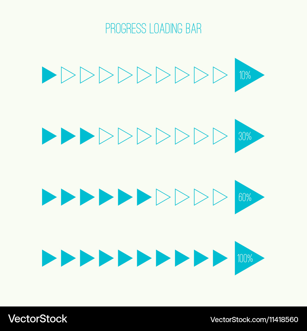 Progress Loading Bar vector image