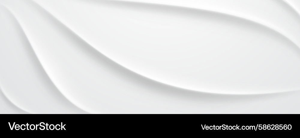 Smooth white curves create a soft flowing pattern Vector Image
