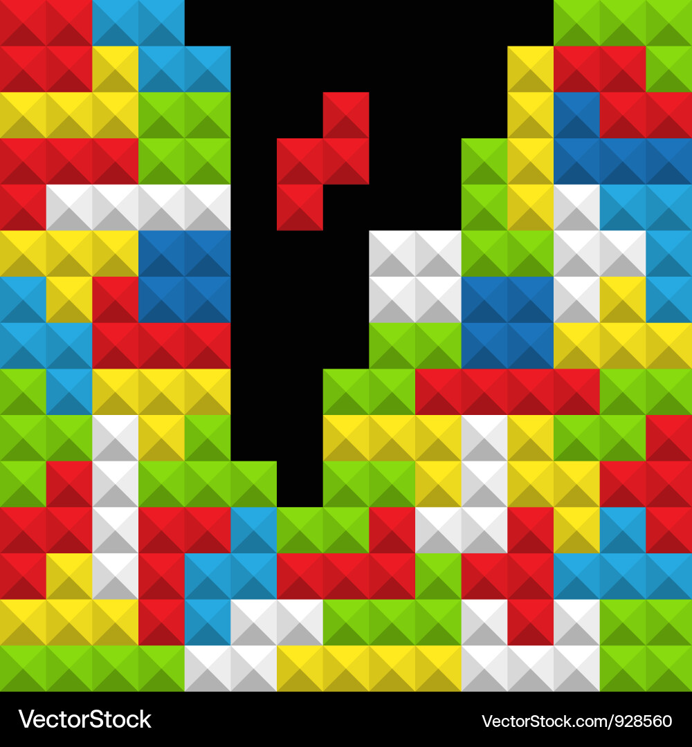 Tetris Blocks Abstract vector image