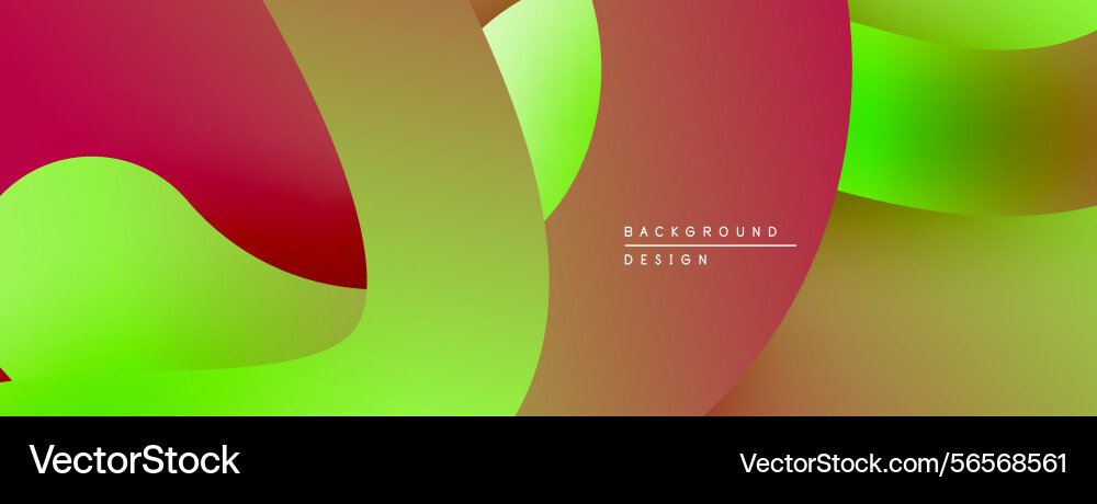 Abstract fluid shapes overlap creating vibrant Abstract fluid shapes overlap creating vibrant Vector Image