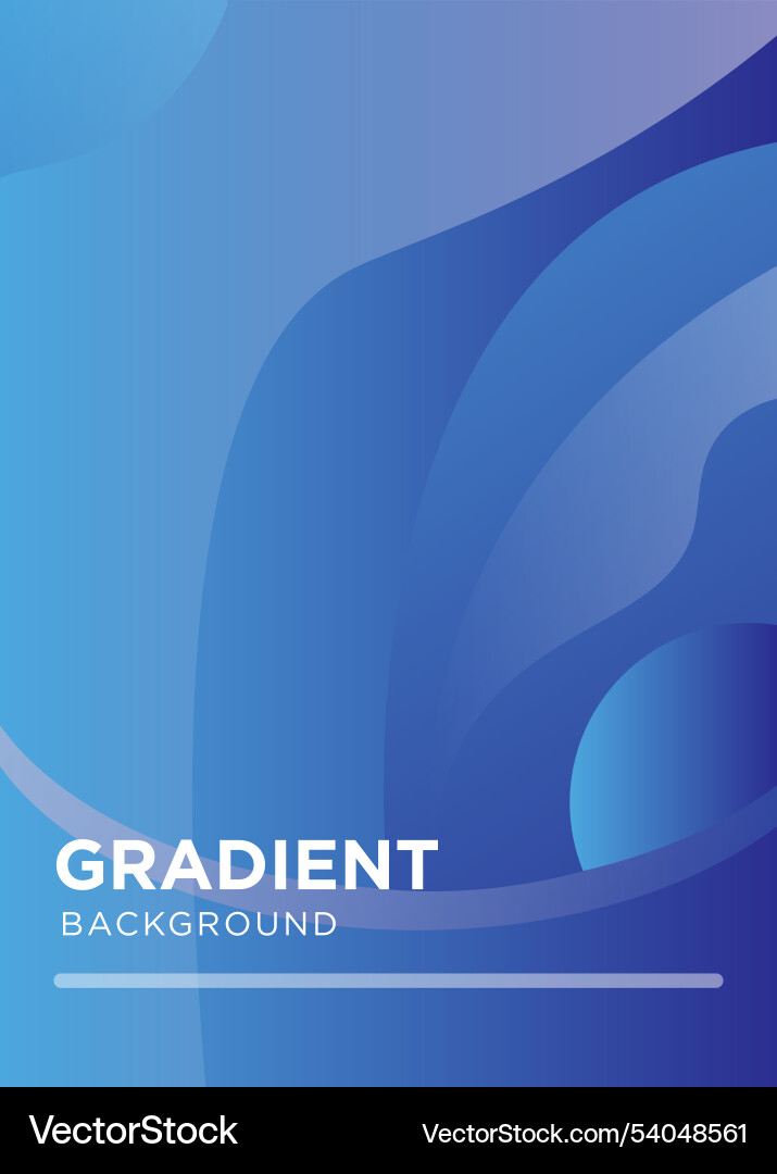 Blue gradient background with an abstract theme vector image