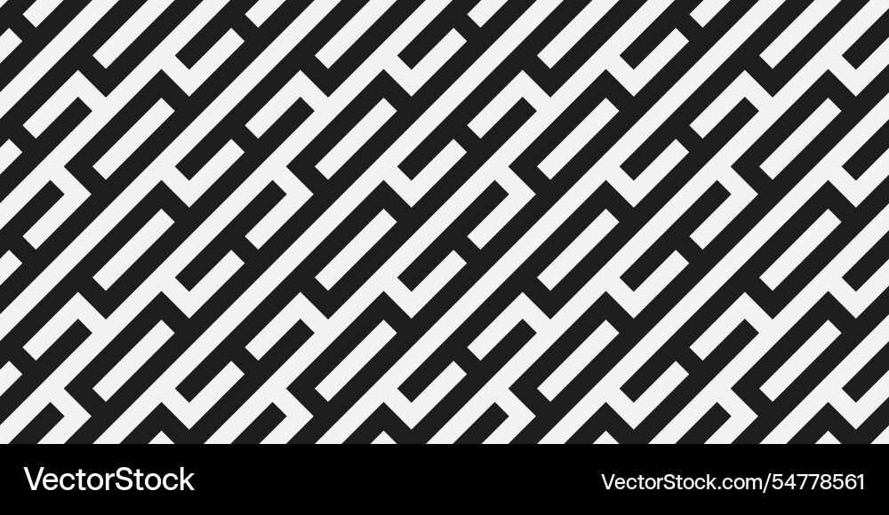 Diagonal maze pattern Vector Image