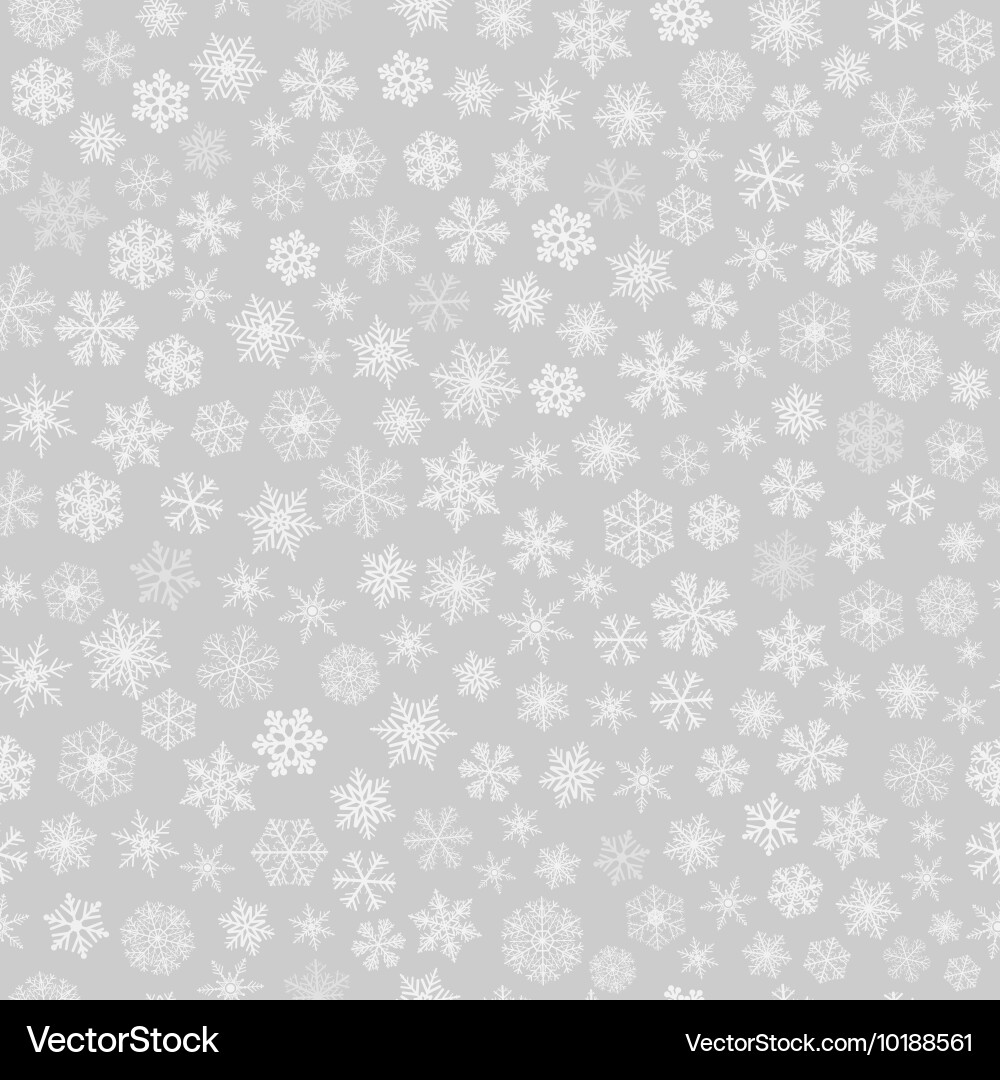 Snowflake Winter Seamless Pattern vector image