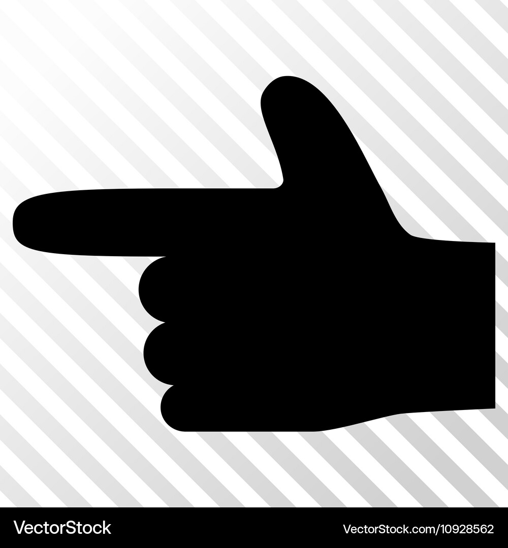 Hand pointer left icon Vector Image
