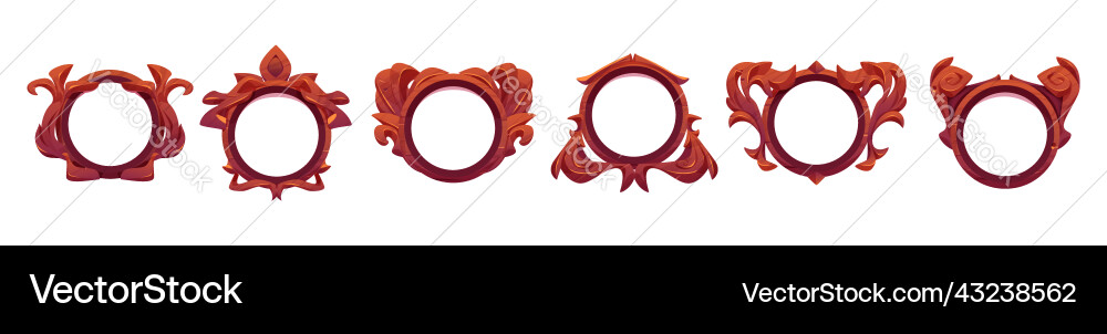 Spielebene oder Avatar Frames ui icons set Spielebene oder Avatar Frames ui icons set Vektorbild
