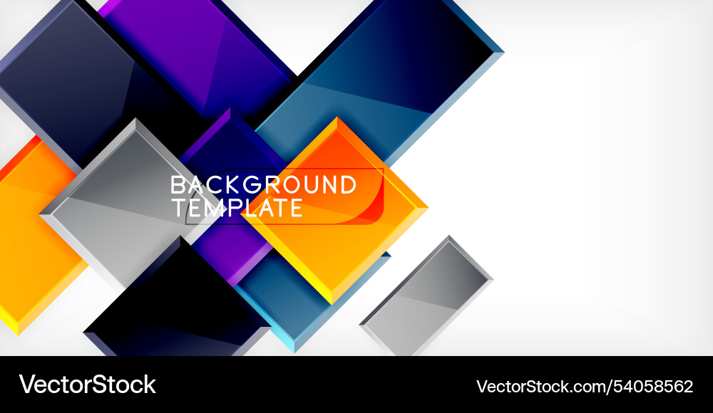 Square shape color abstract geometry Square shape color abstract geometry Vector Image