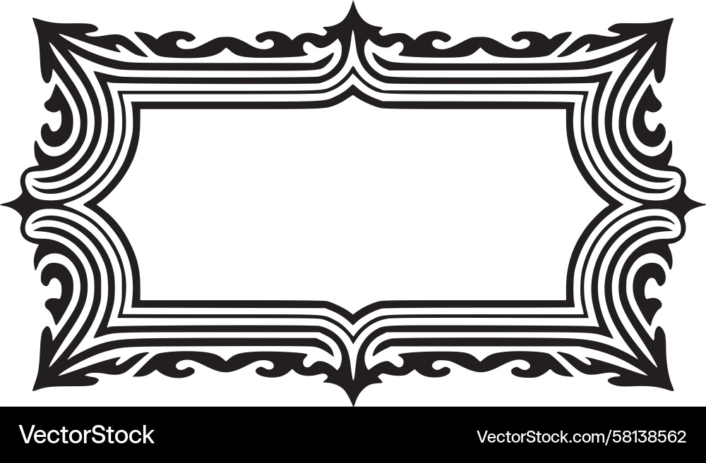 Swirl Frame Pattern Vector Image