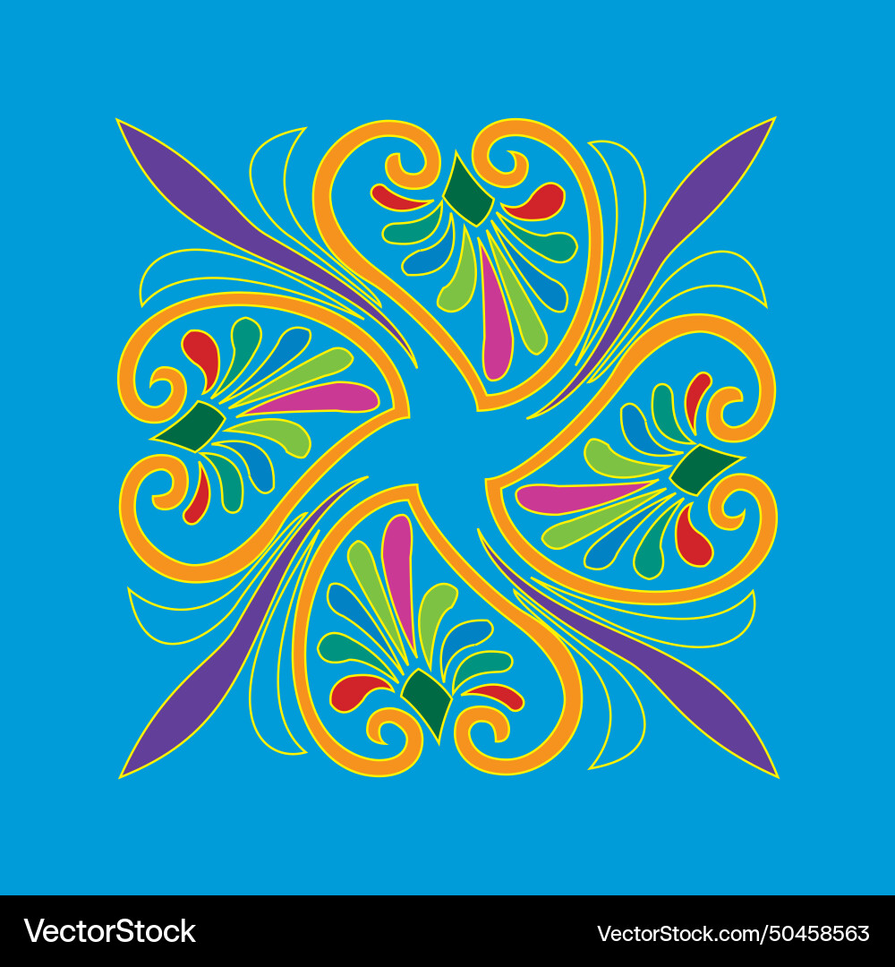 Abstract colorful design print Vector Image