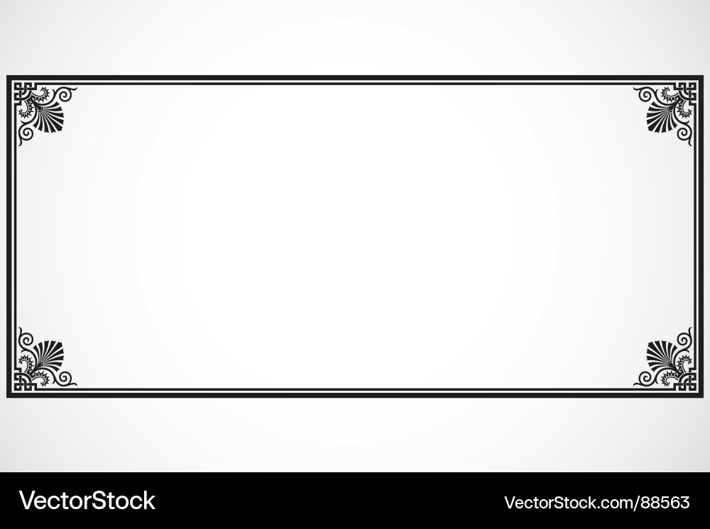 Elegant Scroll Frame vector image