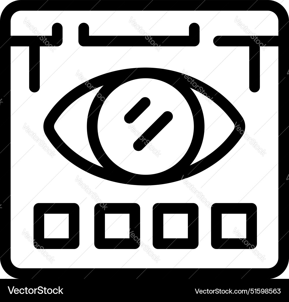 Eye tracking software displaying data from user Eye tracking software displaying data from user vector image
