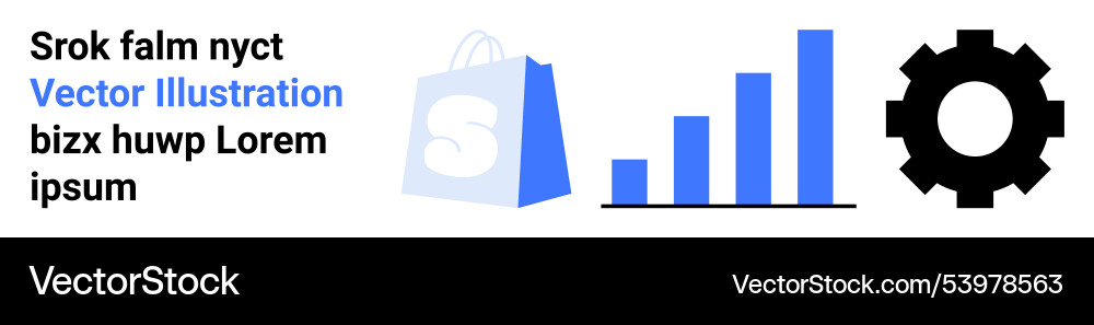 Graphics representing e-commerce with icons Vector Image