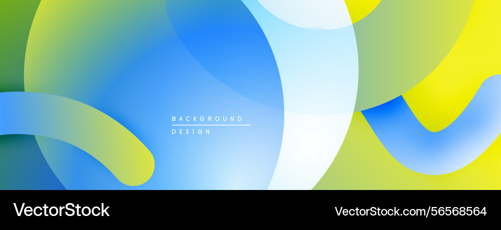 Abstract fluid shapes overlap creating vibrant Abstract fluid shapes overlap creating vibrant vector image