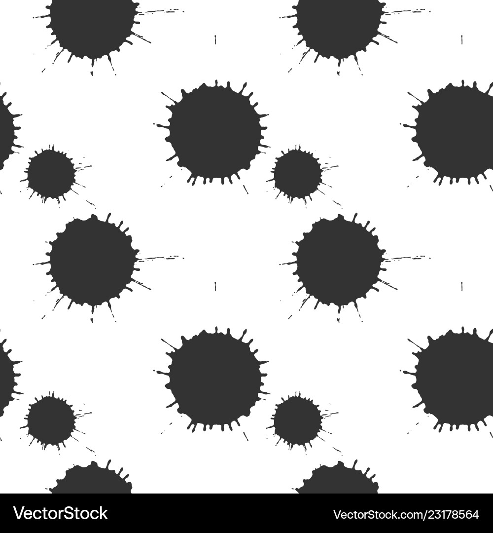 Abstract paint splashes and blots pattern Abstract paint splashes and blots pattern Vector Image