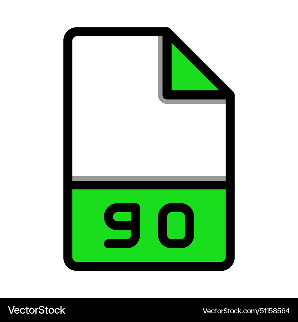 Go file type format icon extension document files Go file type format icon extension document files vector image