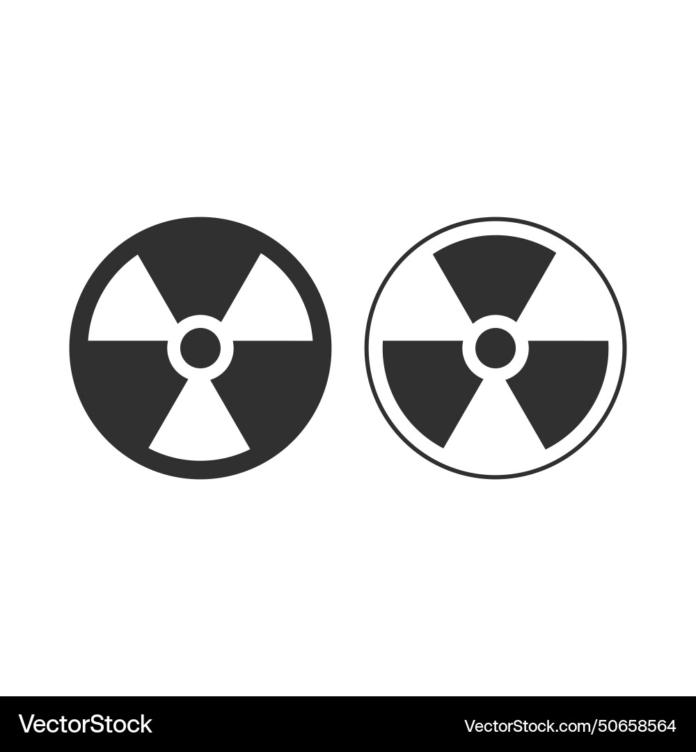 Radioaktive Symbol Atom Symbol Gefahr Radioaktive Symbol Atom Symbol Gefahr vektorbild