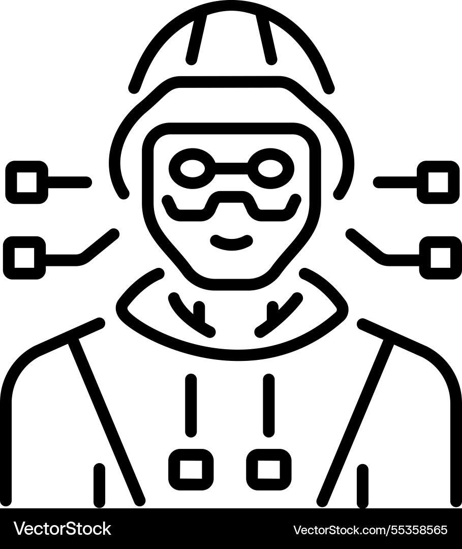 Cyberpunk hacker Vector Image