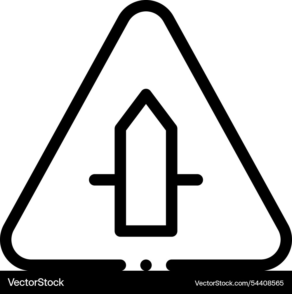 Intertwined icon thin linear style design Intertwined icon thin linear style design vector image