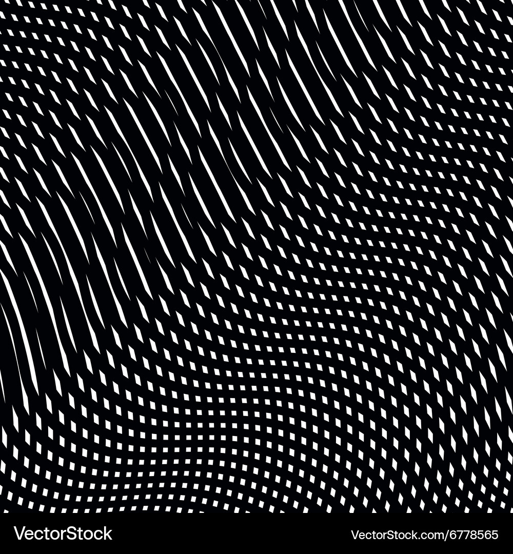 Moire style optical pattern motion effect tile Vector Image