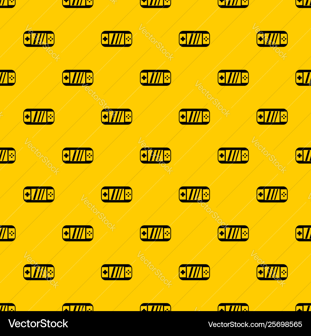 Portable video game console pattern Portable video game console pattern vector image