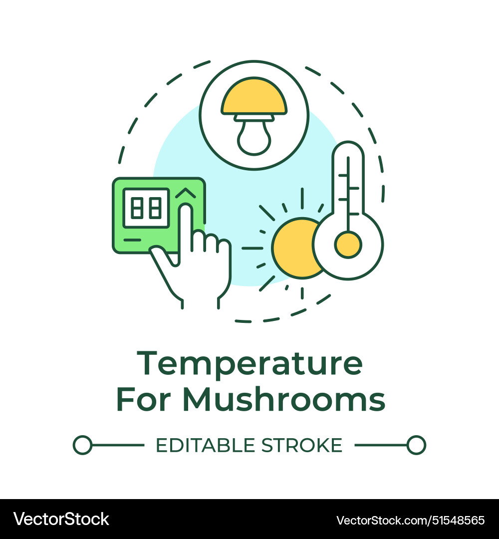 Temperature control multi color concept icon Temperature control multi color concept icon vector image
