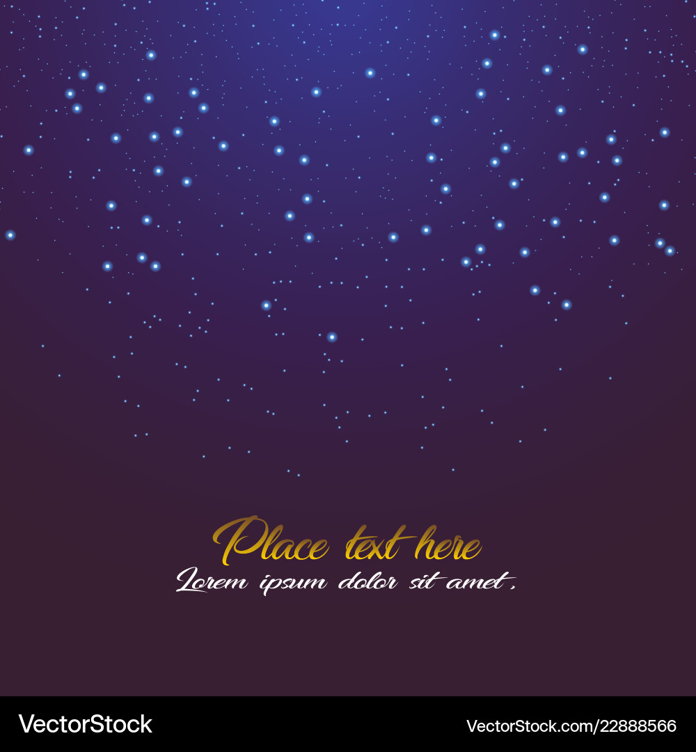 Abstract glitter background with text Vector Image
