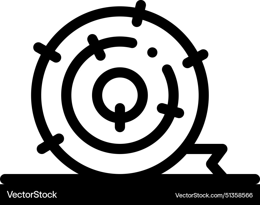 Bale icon thin linear style design isolated Vector Image